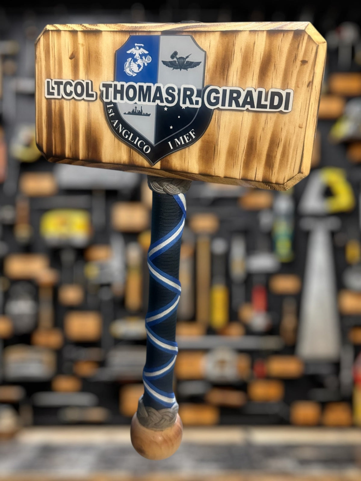 Military thor's hammer for promotion and retirement