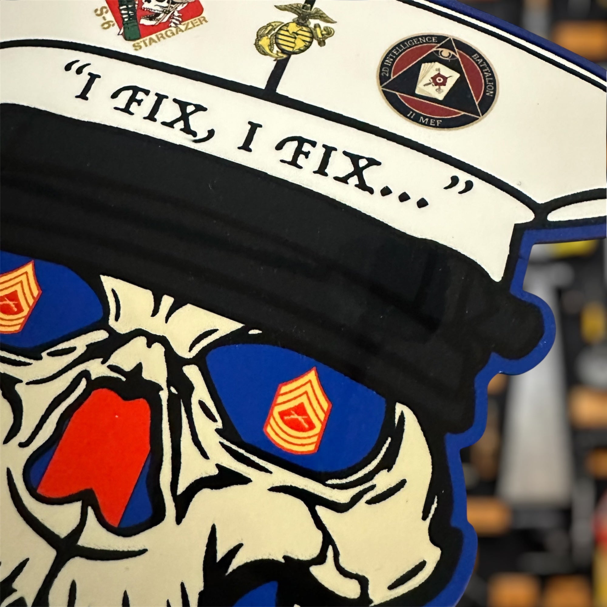 Custom USMC Skull Plaque for Awards and Gifts