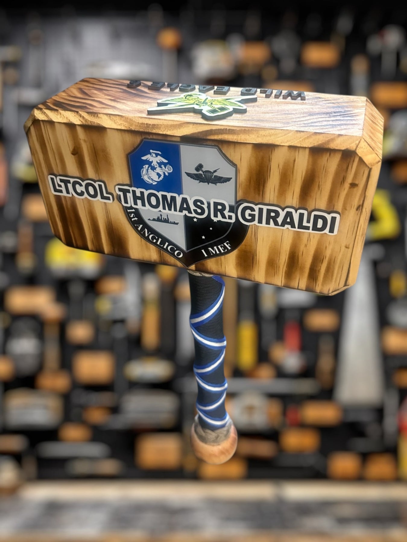 Custom Military Thor Hammer Handcrafted & Personalized Gift