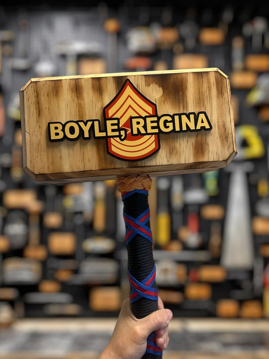 Custom Military Thor Hammer Handcrafted & Personalized Gift