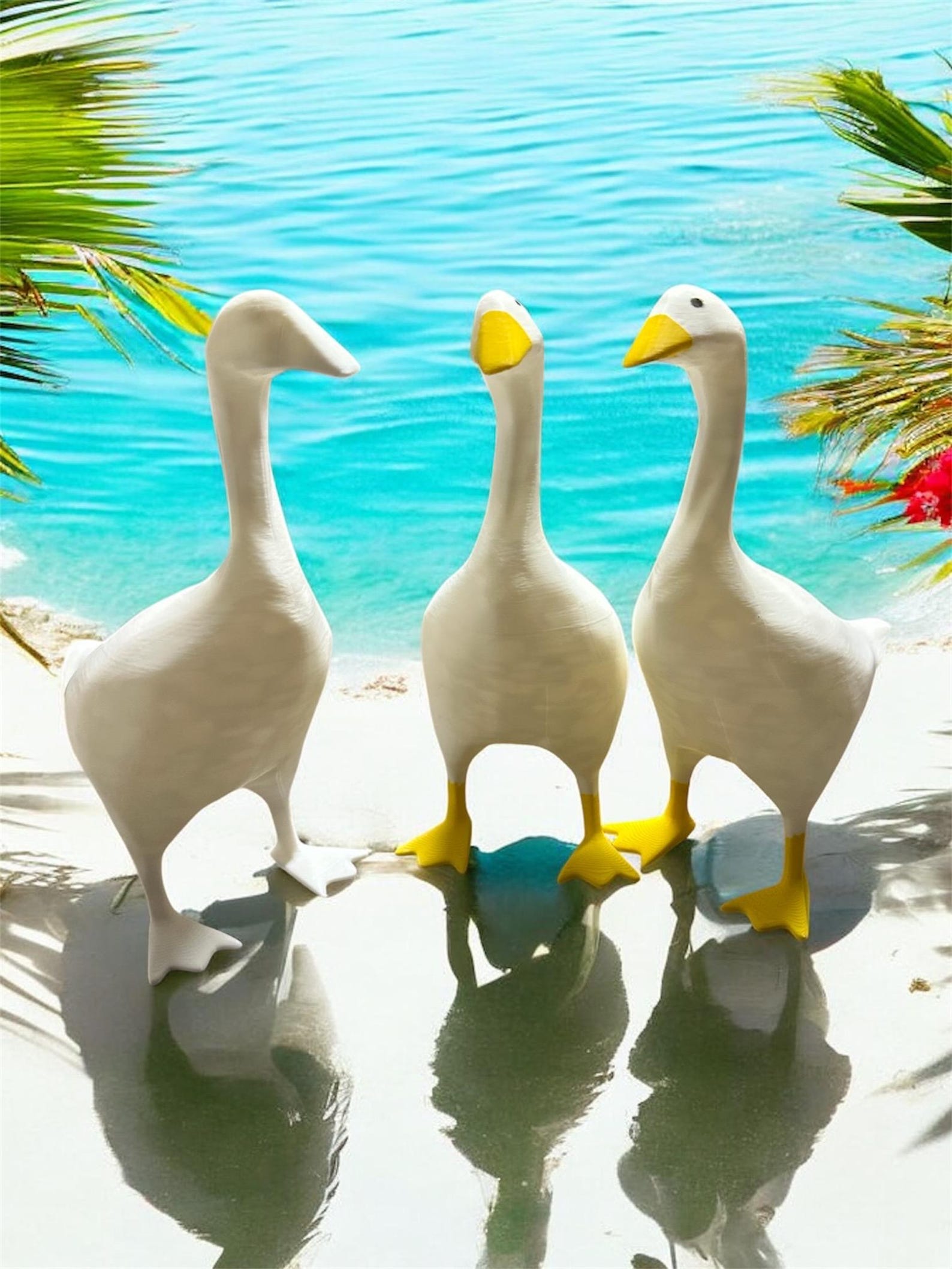 8” Tall 3D Printed Desk Goose – Quirky & Fun Office Companion